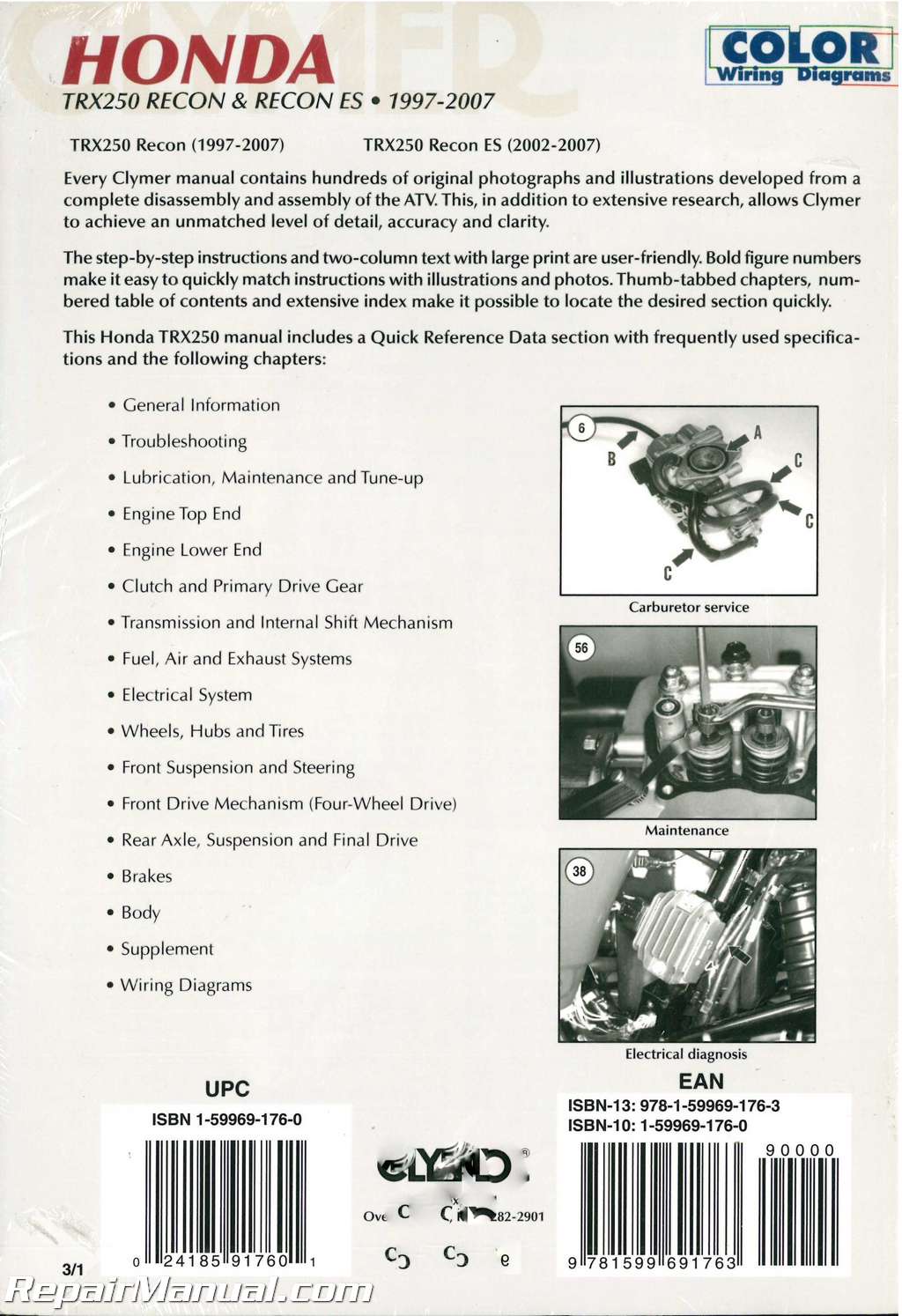 Honda Recon Service Manual Free Online Download